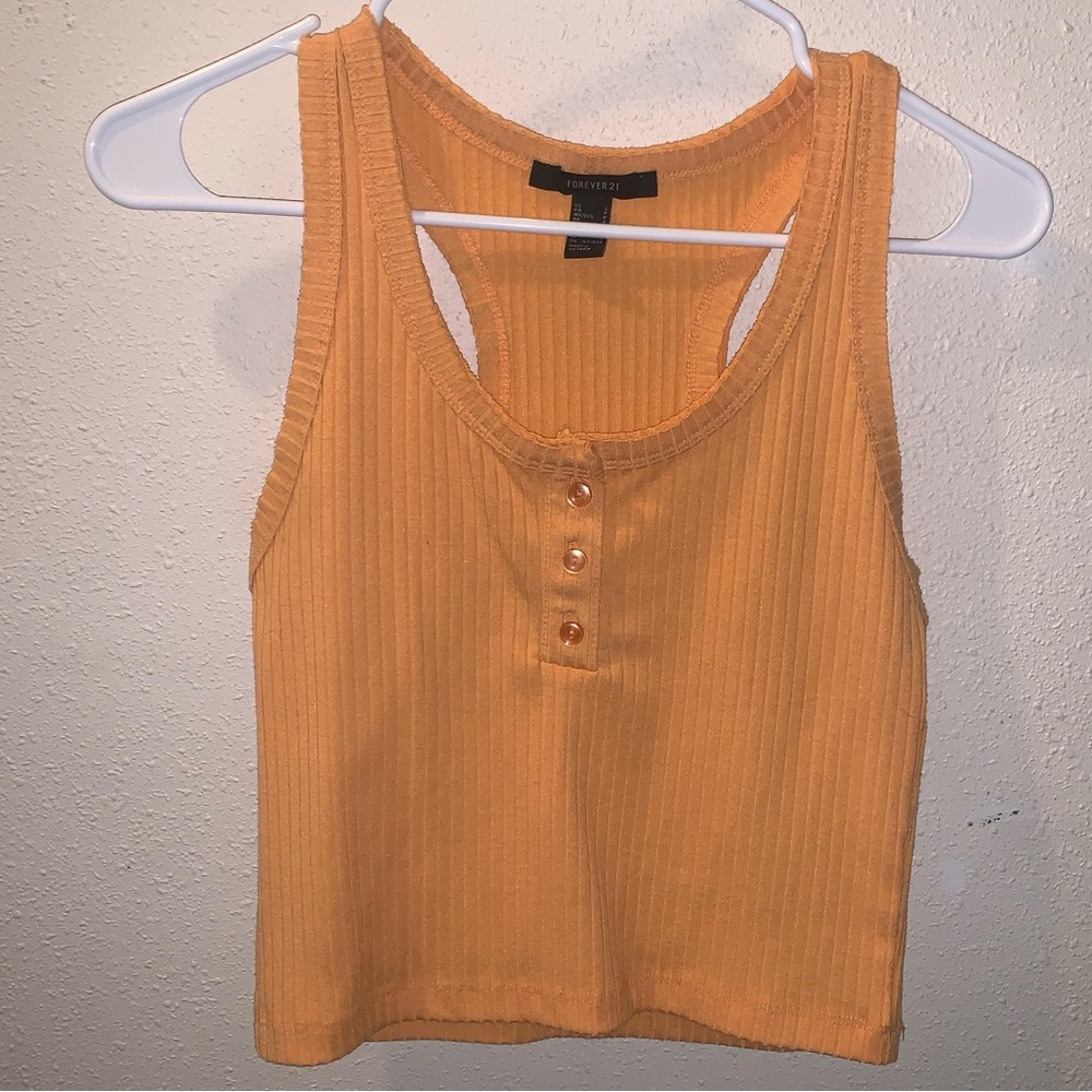 Forever 21 Peach Ribbed Tank Top - Picture 3 of 5